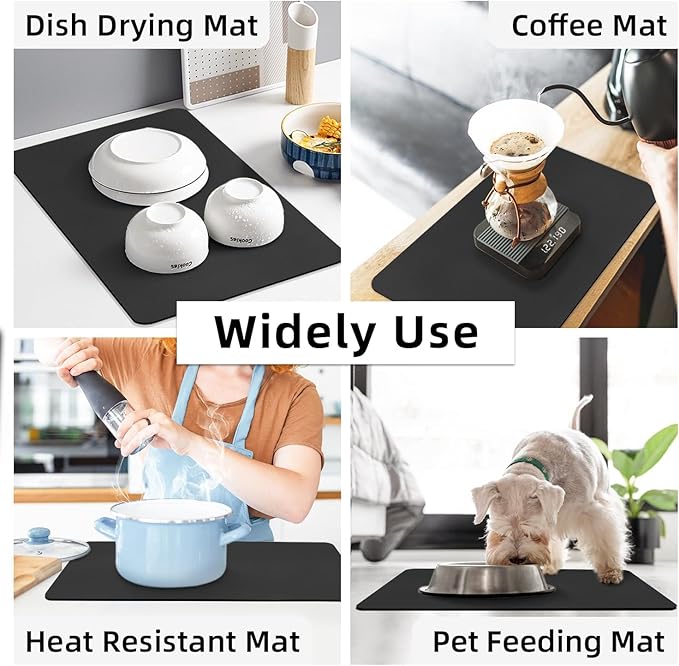 Dish Drying Mat Large – Water Absorbing Mat for Kitchen