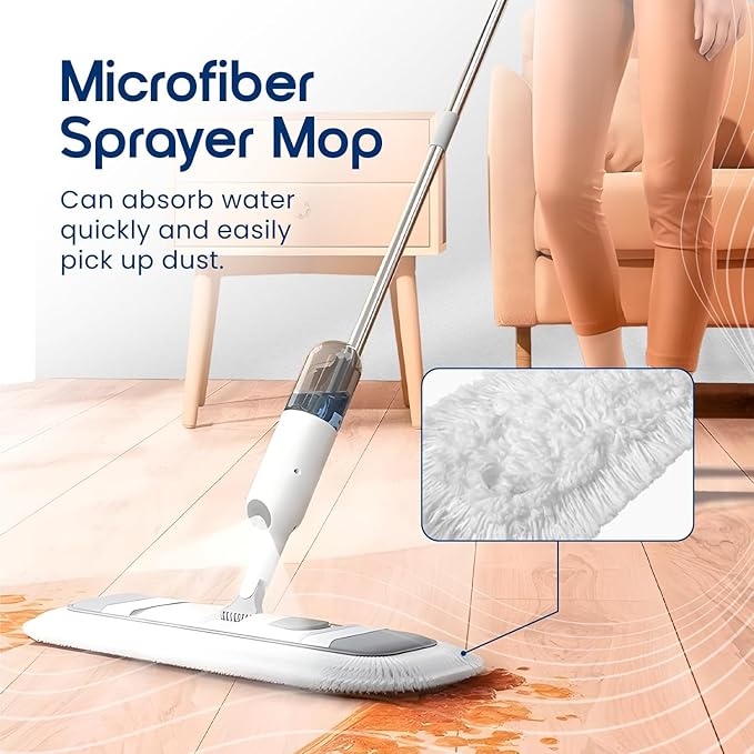 360° Rotating Spray Mop for Floor Cleaning